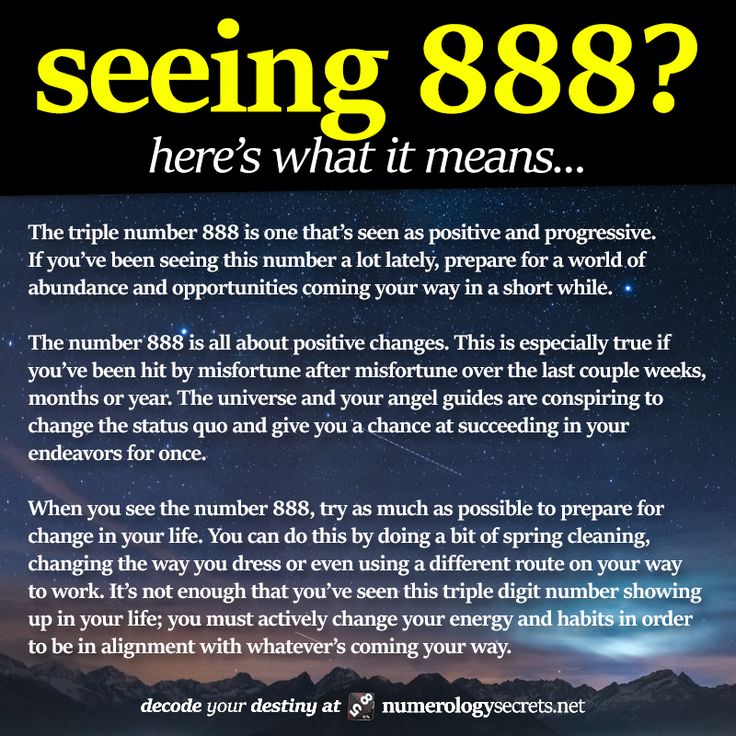 888 888 Meaning