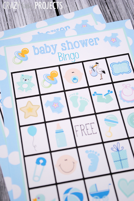 Baby shower bingo template printable